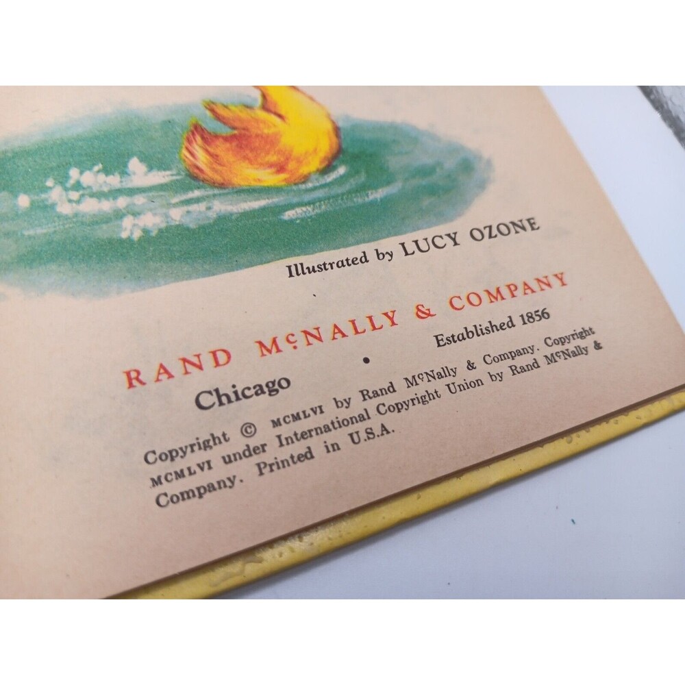 1956 LITLE DUCKLING by HELEN WING A Rand Mcnally Jr Elf CHILDREN'S BOOK - Picture 6 of 9